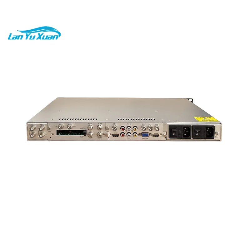 Digital TV Satellite Receiver HD Cam Ird 2*DVB-S/S2 Tuner to CVBS/HD/SDI/AES/EBU H.265 HEVC H.264 BISS Decoder