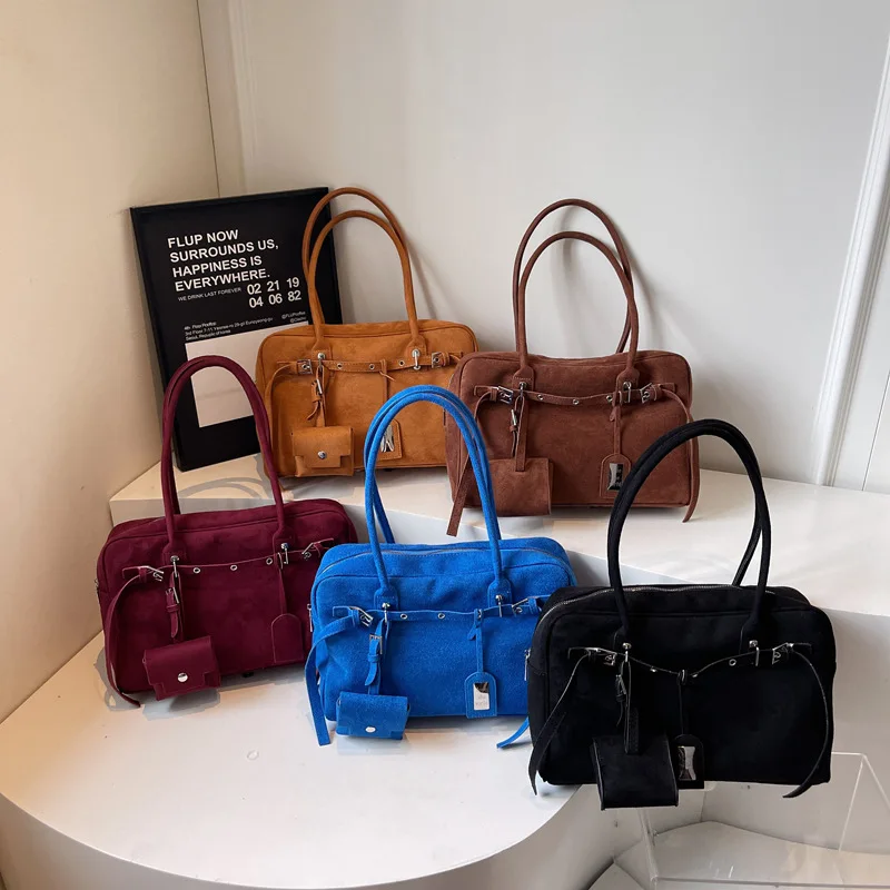 

Fashion Retro Underarm Bag Women's New Versatile Large-capacity Shoulder Commuter Handbag, Women's Oblique Span Bag