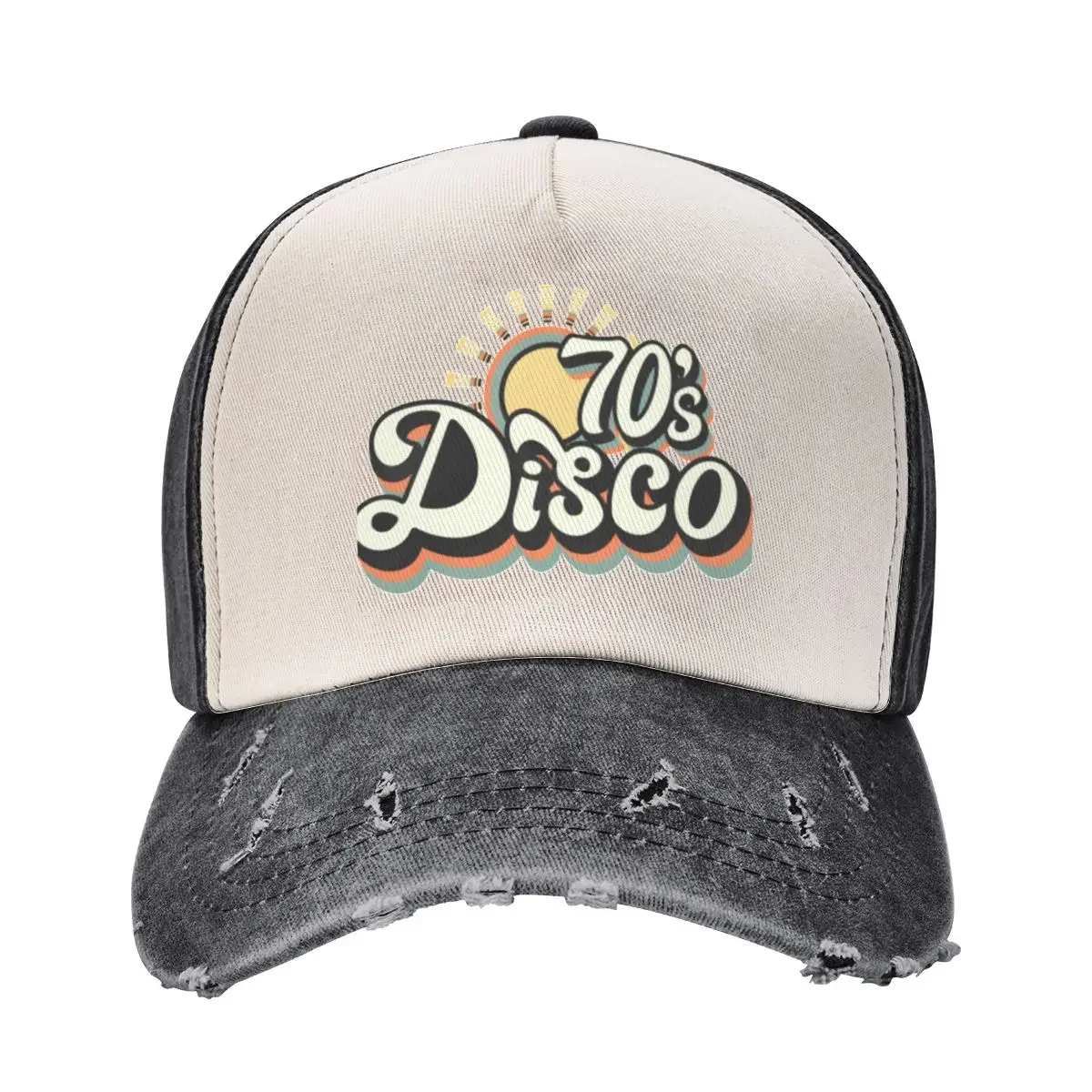

Retro 70s Vintage Disco Summer Typography Baseball Cap Christmas Hat derby hat Hip Hop |-F-| Sun Hats For Women Men's