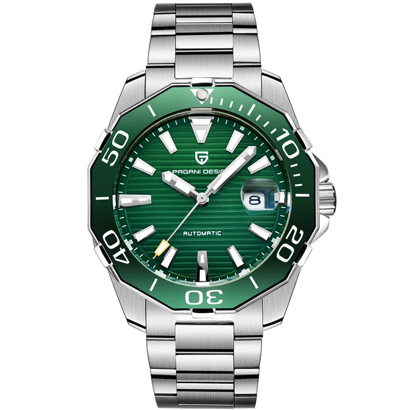 2025 New Brand PAGANI DESIGN 1617 Men's Military Sport Mechanical Watches Waterproof Stainless Steel Top Brand Luxury Men Watch
