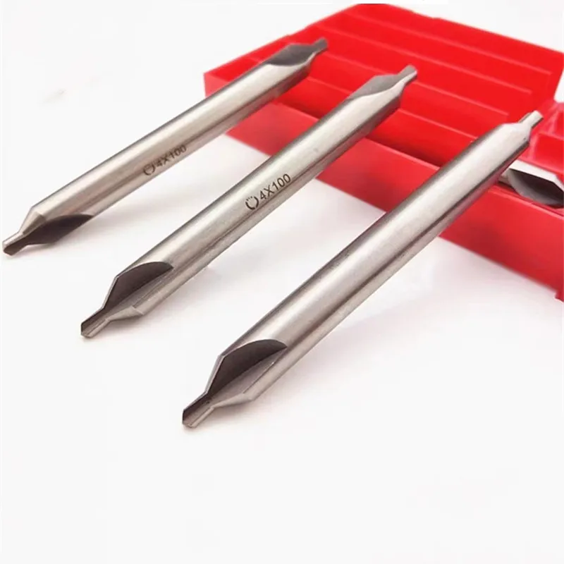 W6542 HSS Extended A Center Drill 100mm Length for Metal Processing Center Drilling Positioning CNC Mechanical Lathe
