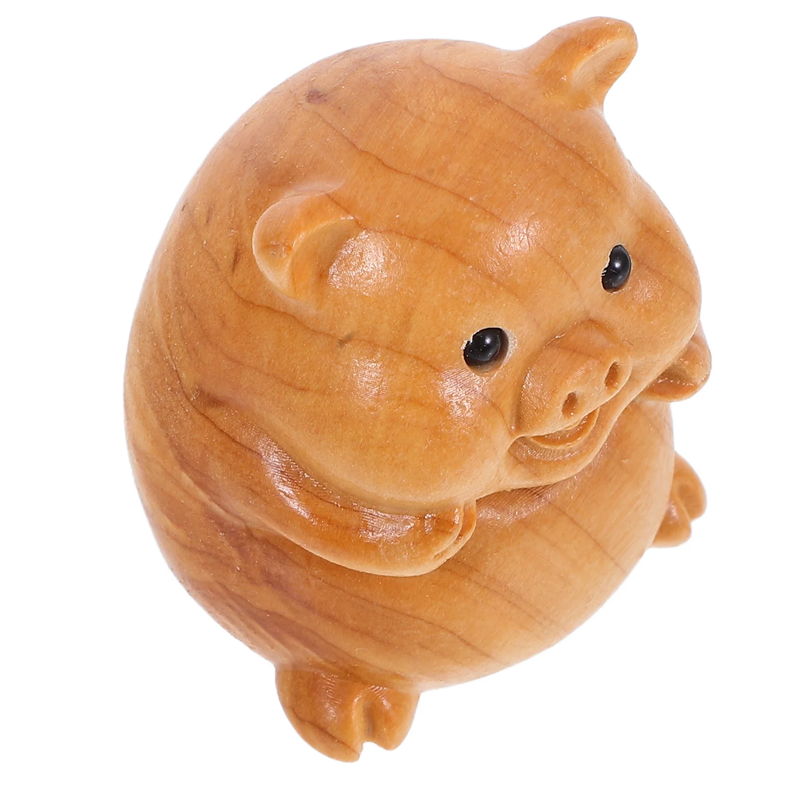 

Thuja Wood Pig Statue Home Decor Outdoor Brown Farm Animal Statues