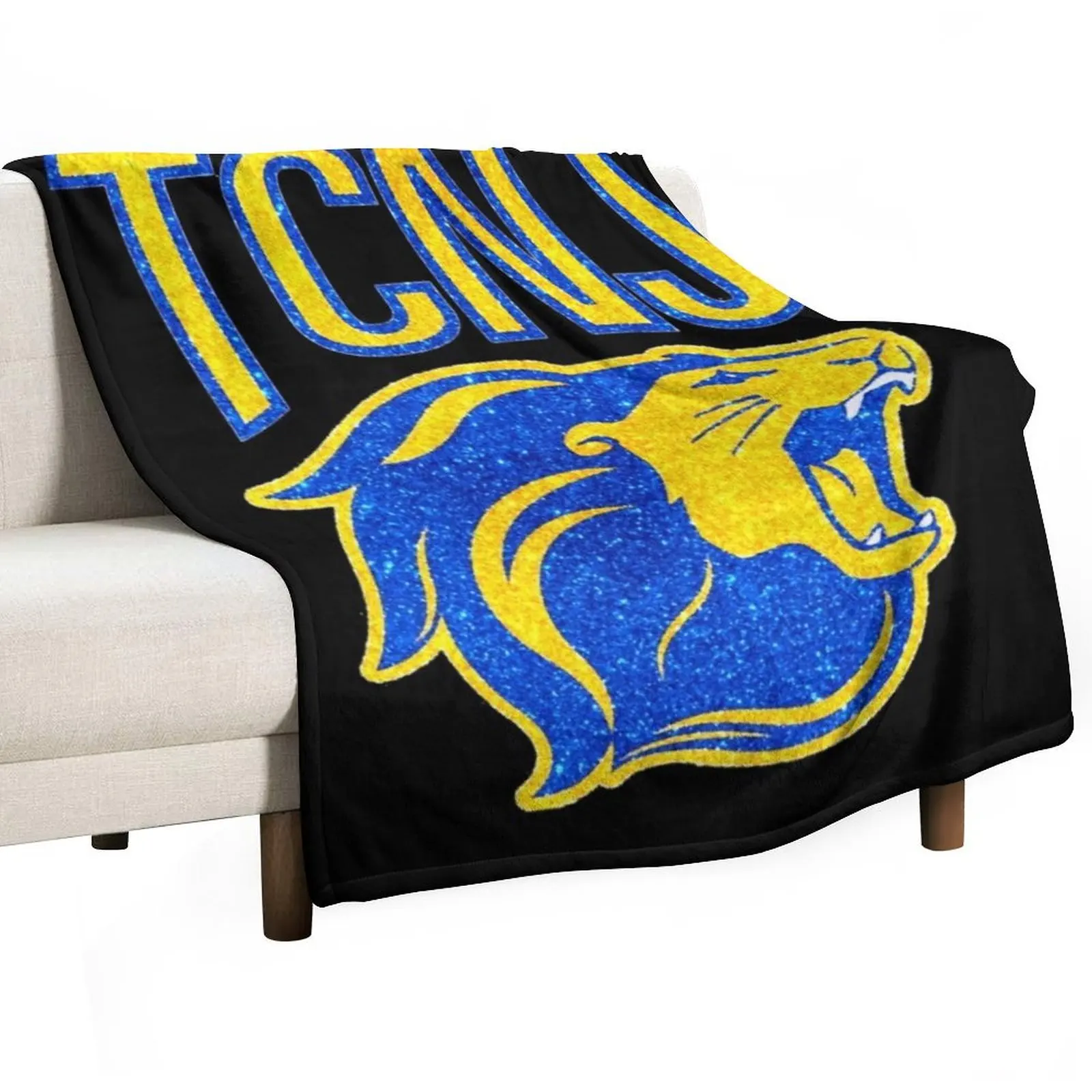 

tcnj logo Throw Blanket sofa bed Nap Stuffeds Fluffy Softs Blankets