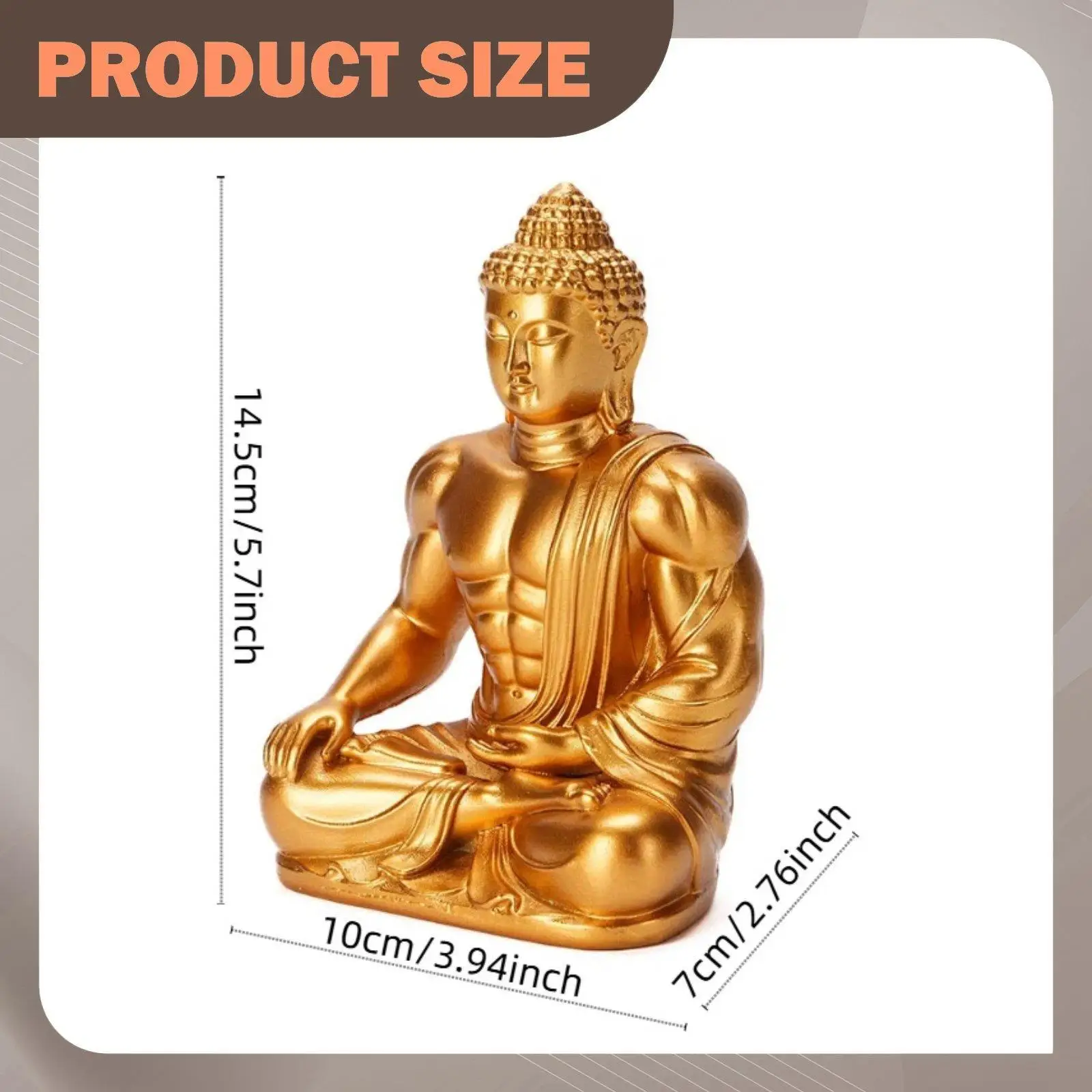 Buddha Statue Resin Creative Pop Art Style Elegant Decoration Sculpture for Reception Desk and Living Room Decor
