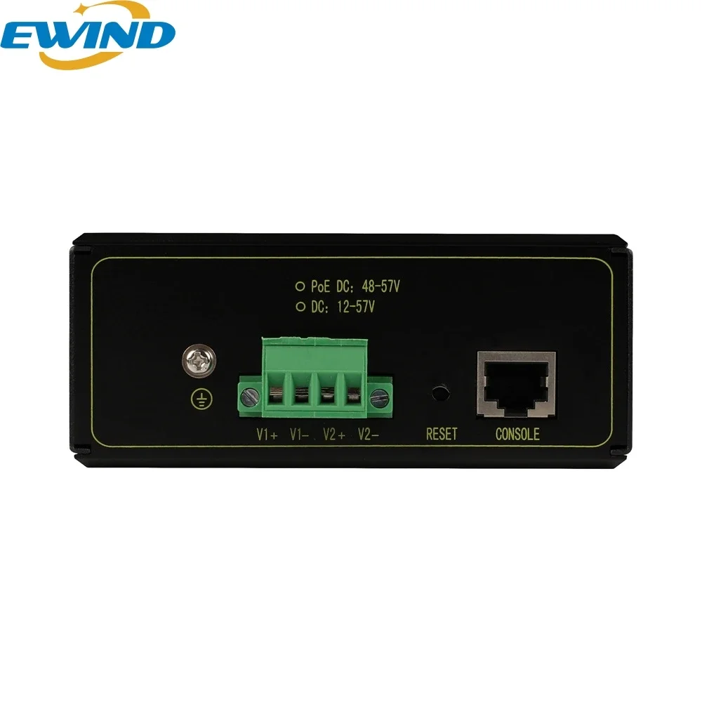 Ewind Industrial Poe Switch 8 Ports 1000/m Gigabit Uplink verwalteter Netzwerk-Switch Ethernet-Switch für Outdoor-Industrie