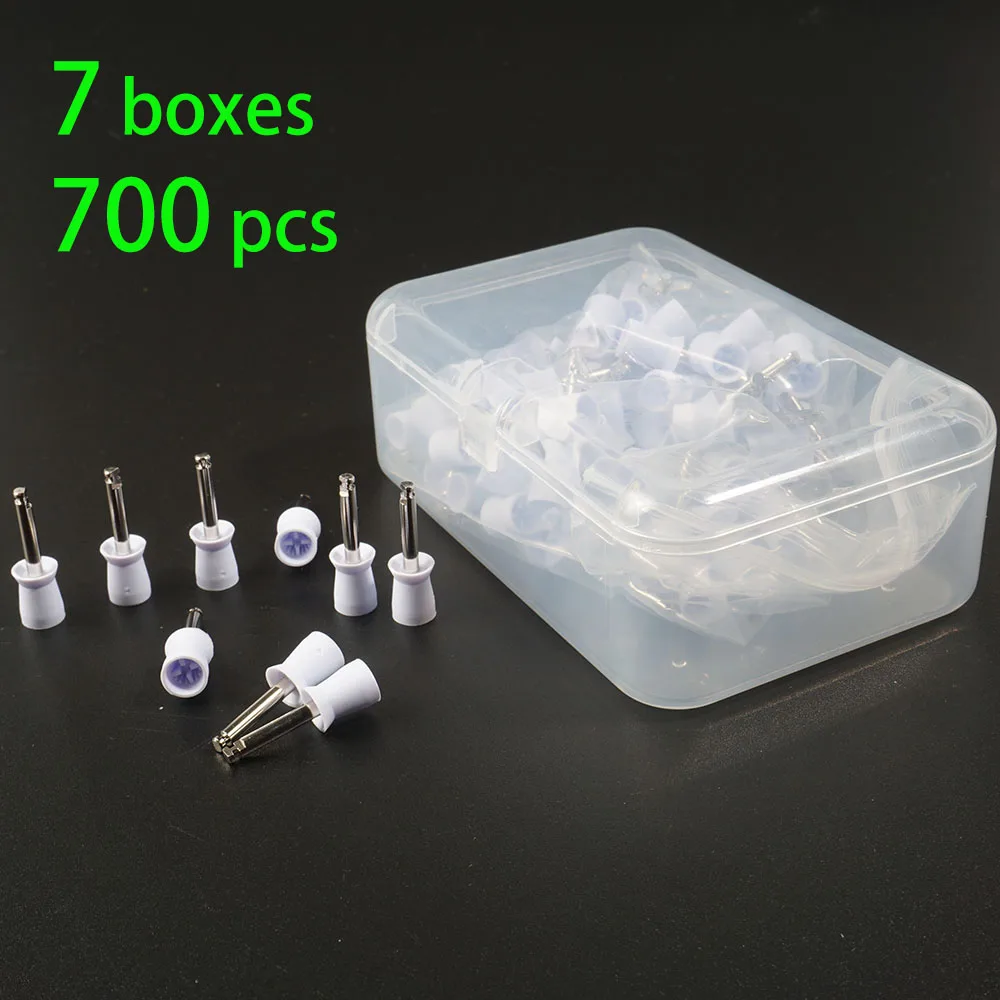 

700 pcs Dental Polishing Cup Dentist Polishing Brush Material Dentist Polishing Head 100pcs/box Dentistry Tools
