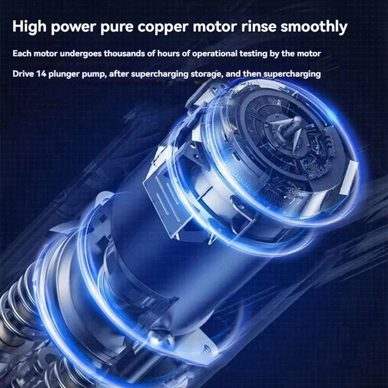 High Pressure Car Wash Plunger Pump Car Washer Motor Atomizing Cleaner Pump 21V Electric Car Washer - view 4
