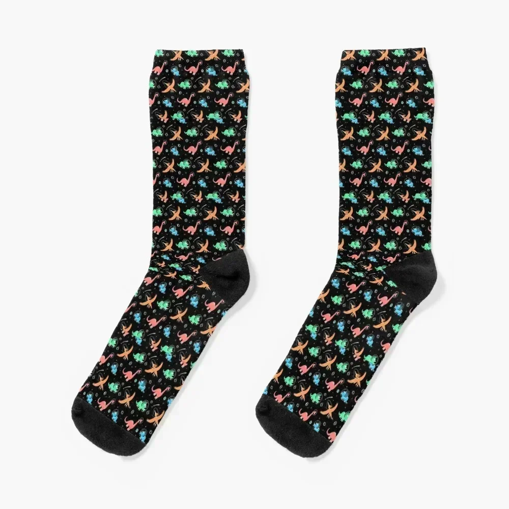 

Dinosaur Astronauts In Space Pattern Socks halloween professional running football basketball Socks Man Women's