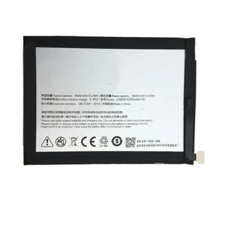 3100mAh Li3930T44P6h746342 Phone Replacement Battery for ZTE Nubia Z17S NX595J Smart Phone Rechargeable Batteries Bateria