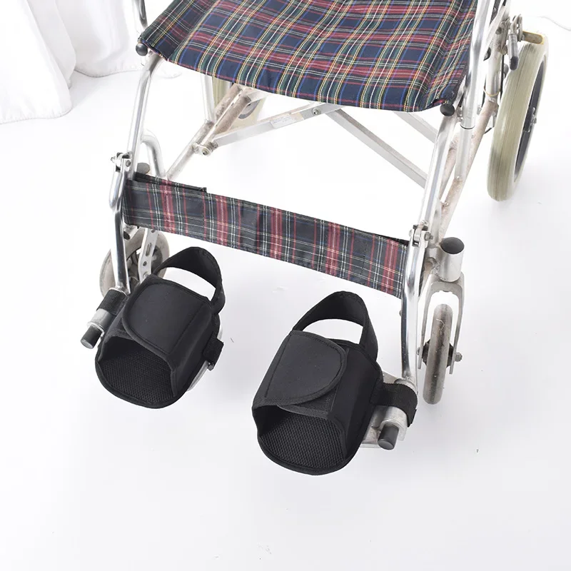 Elderly Wheelchair Shoe Holder Wheelchair Shoe Holder Easy To Use Protective Foot Oxford Cloth Safety Restraint for Elderly