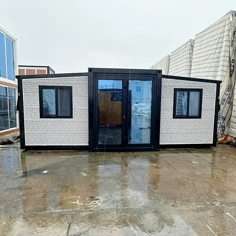 Customized Tiny House 20FT Fast Assembly Steel Prefab Expandable Houses with Kitchen Bathroom Ready To Live in  Luxury Home