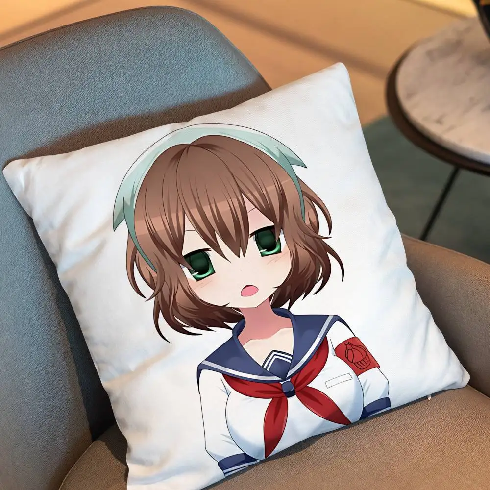 haughty young lady Amai Odayaka Yandere Cartoon Pillow Cover, 4K HD Printed Cushion Cover case with Various Exquisite Patterns