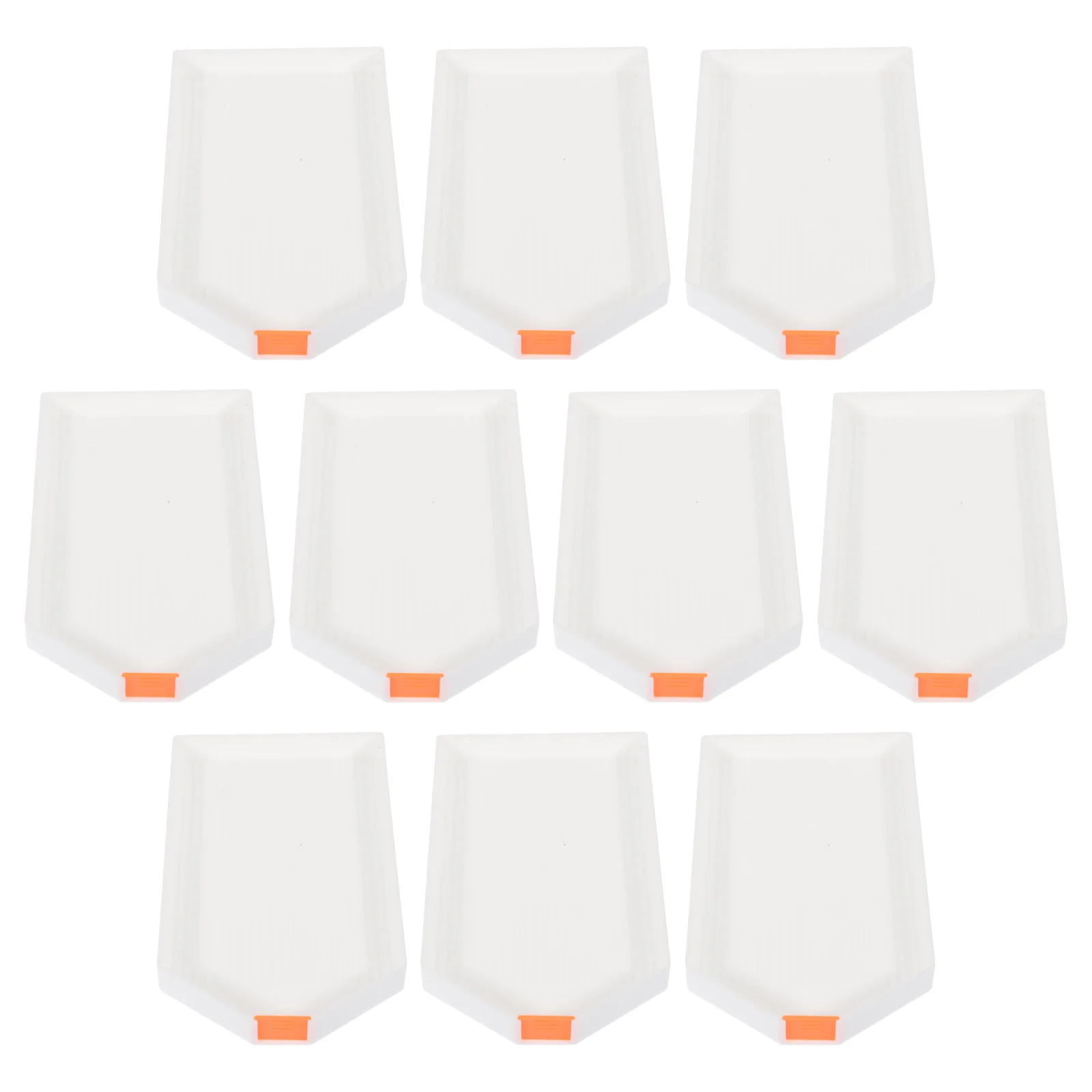 

10pcs Diamond Stitch Sorting Tray Smooth Easy To Wash Flexible Durable For Storing Gems Phone Nail Art Decor Craft Tool