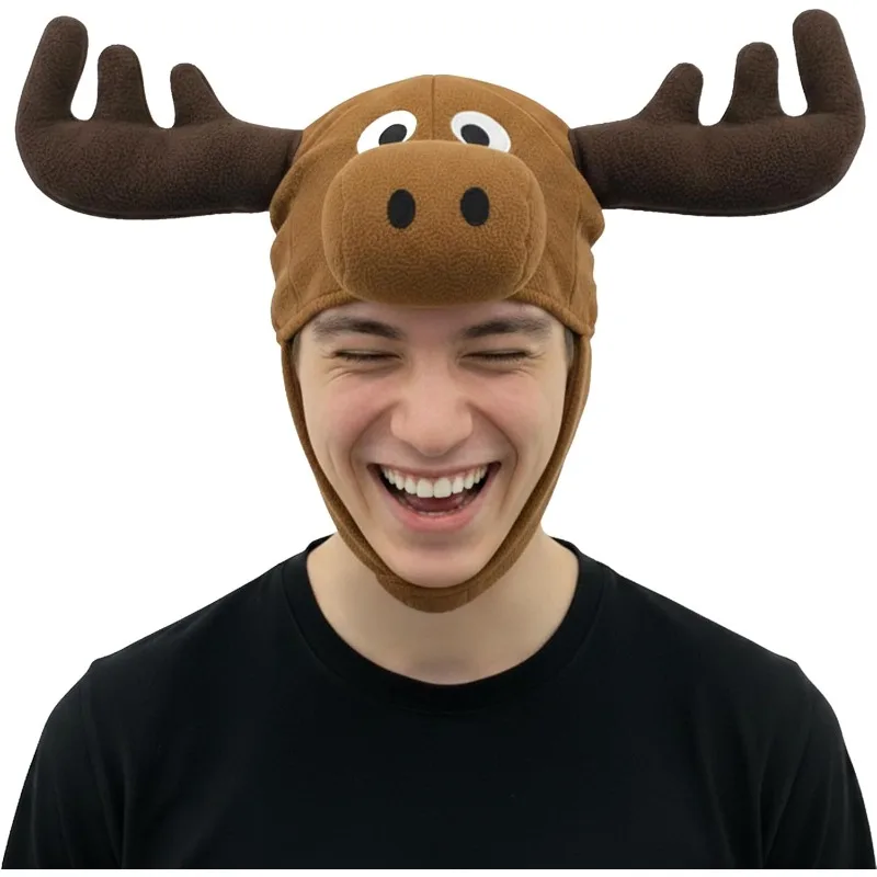 

Vaulted Skulls&Co Moose Hat|Moose Antlers Costume Hat|Animal Winter Hats|Deer Antlers Costume|Mooses Costumes Accessories