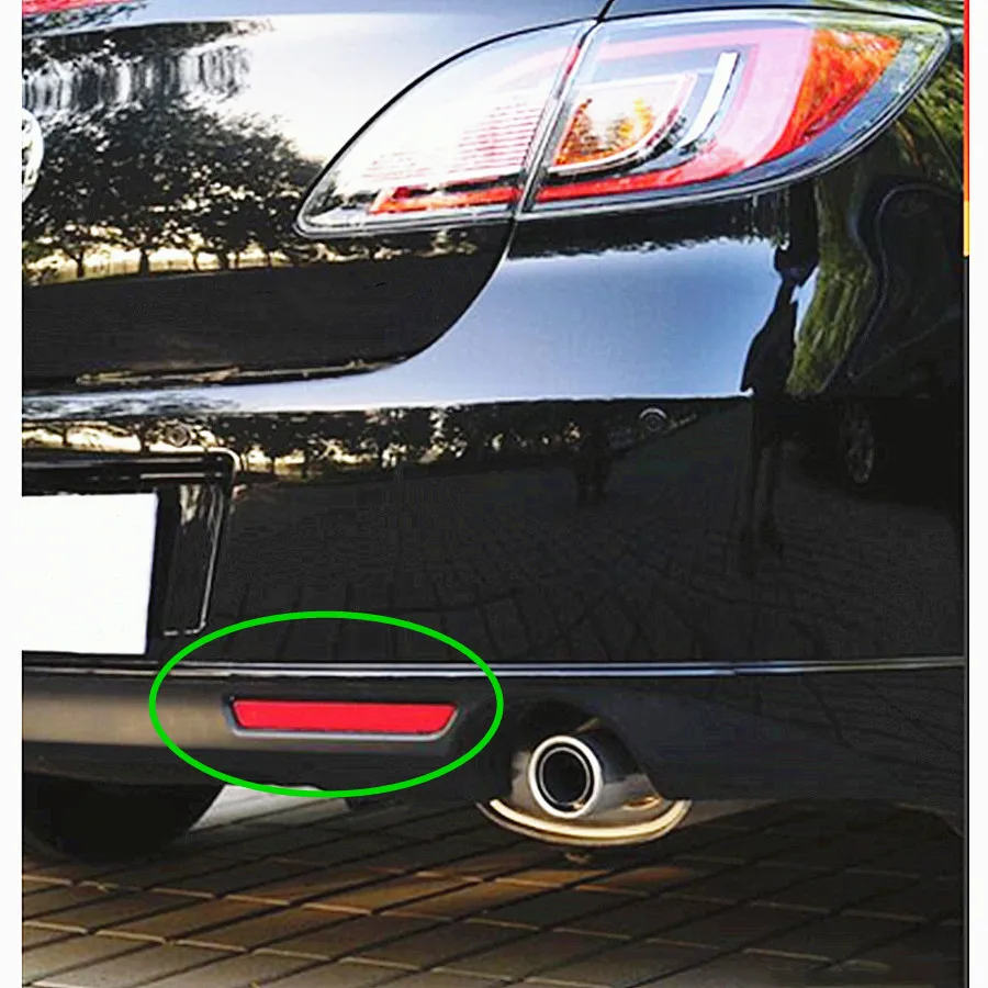 Car accessories rear bumper reflector lamp 51-5M0 for Mazda 2 DE Mazda 3 BK Mazda 6 GH CX7 2007 Mazda 8