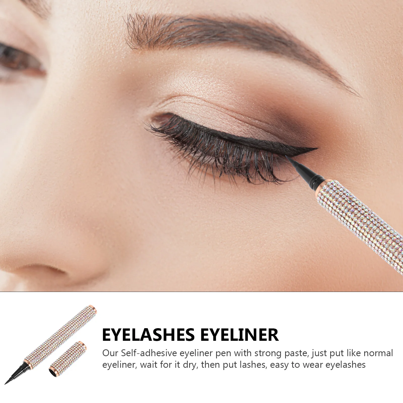 อายไลเนอร์แบบปากกา 1 ชิ้น กันน้ำ ไม่เลอะ ไม่ติดเหงื่อ หัวปากกาเล็ก ให้ลุคตาคมชัด สวยงาม ของขวัญสำหรับเธอ