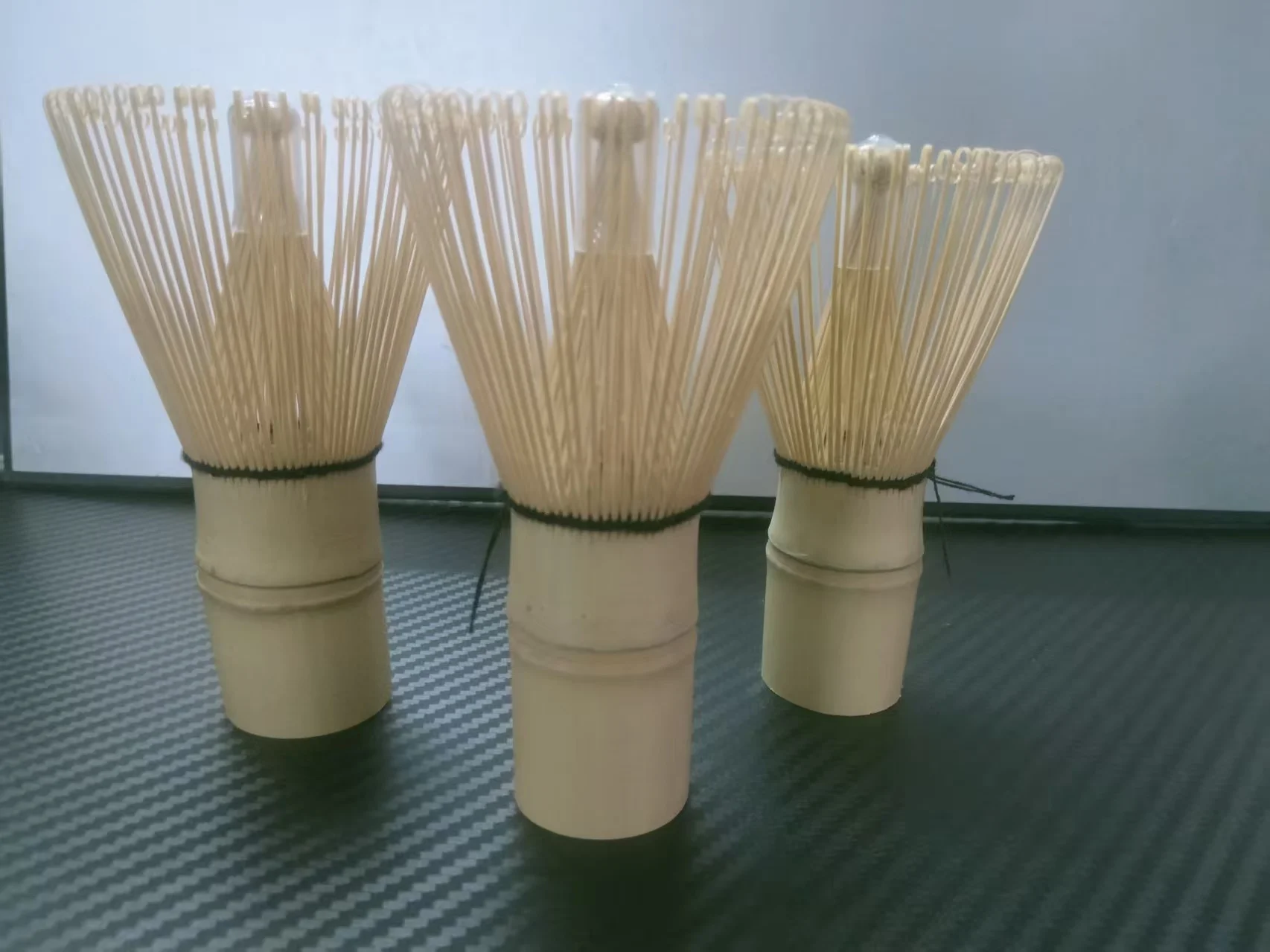 Juego de 3 Batidores de Bambú para Matcha, Herramienta Tradicional Orgánica para Preparar Té en Polvo, Ideal para Regalo