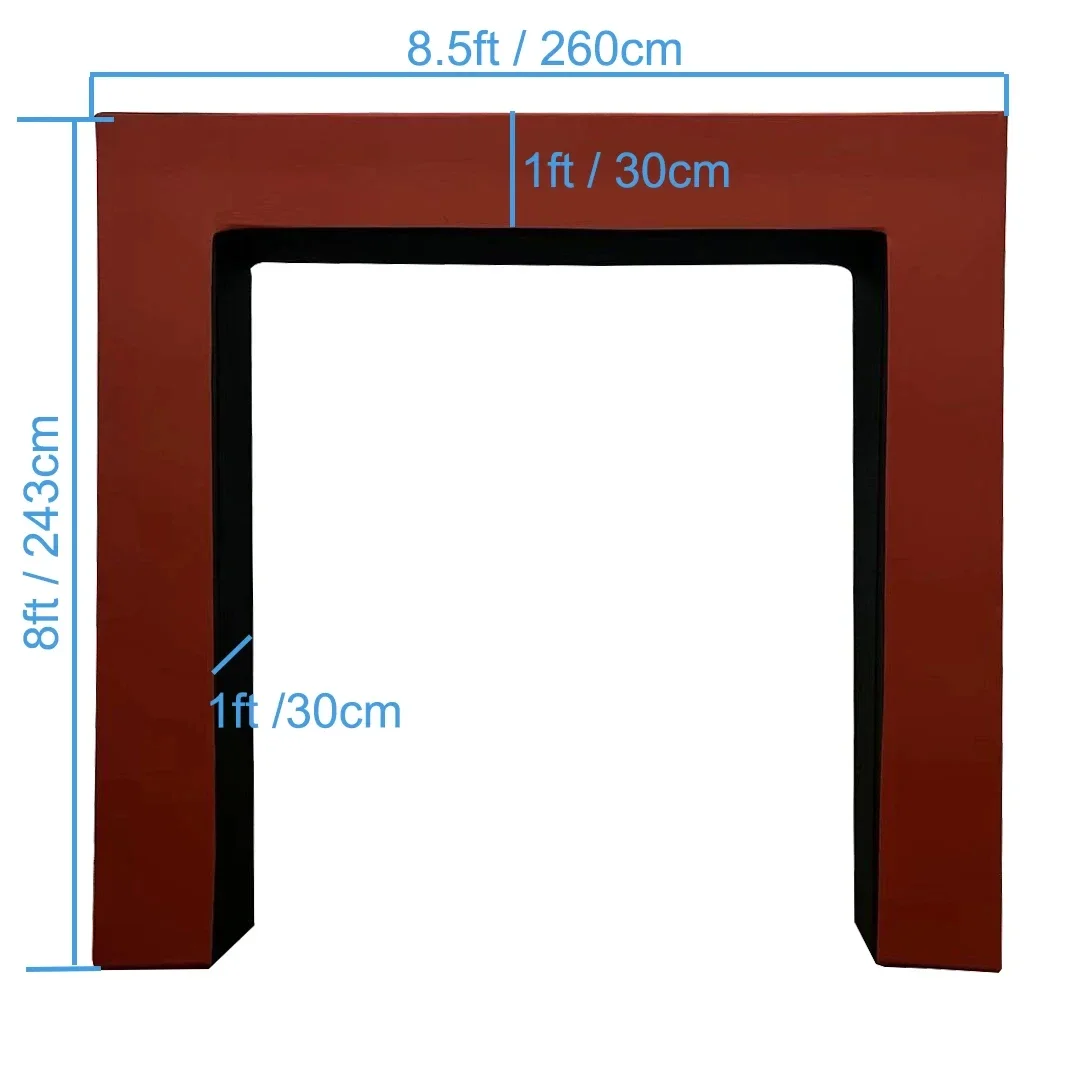 Square top 3D arch stands with custom cover 3D door frame arch open arch for party event backdrop photo booth background