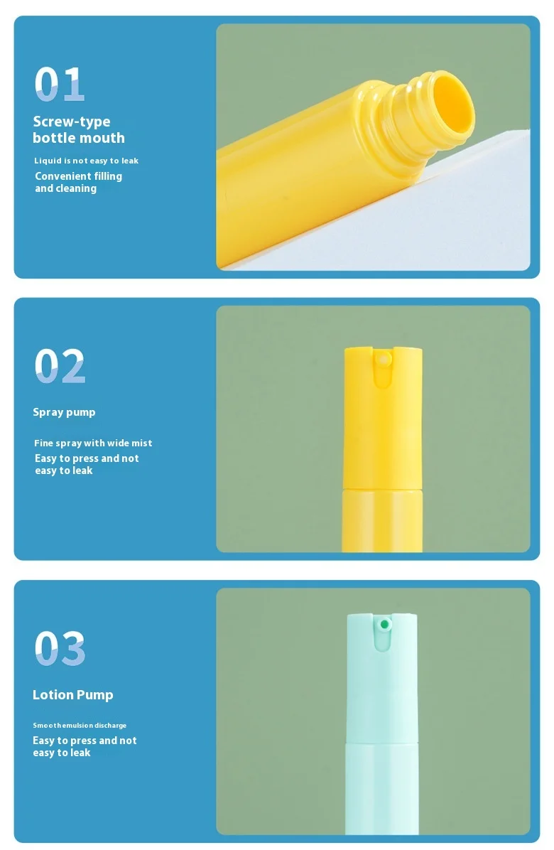 20 Stück 20/30/40ml Taschen-Reise-Sprühflaschen, Leere Nachfüllbare Feinnebel-Parfüm-Lotion-Flüssigkeits-Kosmetikbehälter – Detail 1