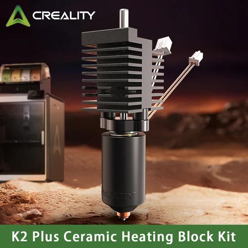 Creality K2 Plus 세라믹 히팅 블록 키트, 오리지널 퀵 스왑 깍지, 350 °C 고온 저항 업그레이드, 3D 프린터 부품 