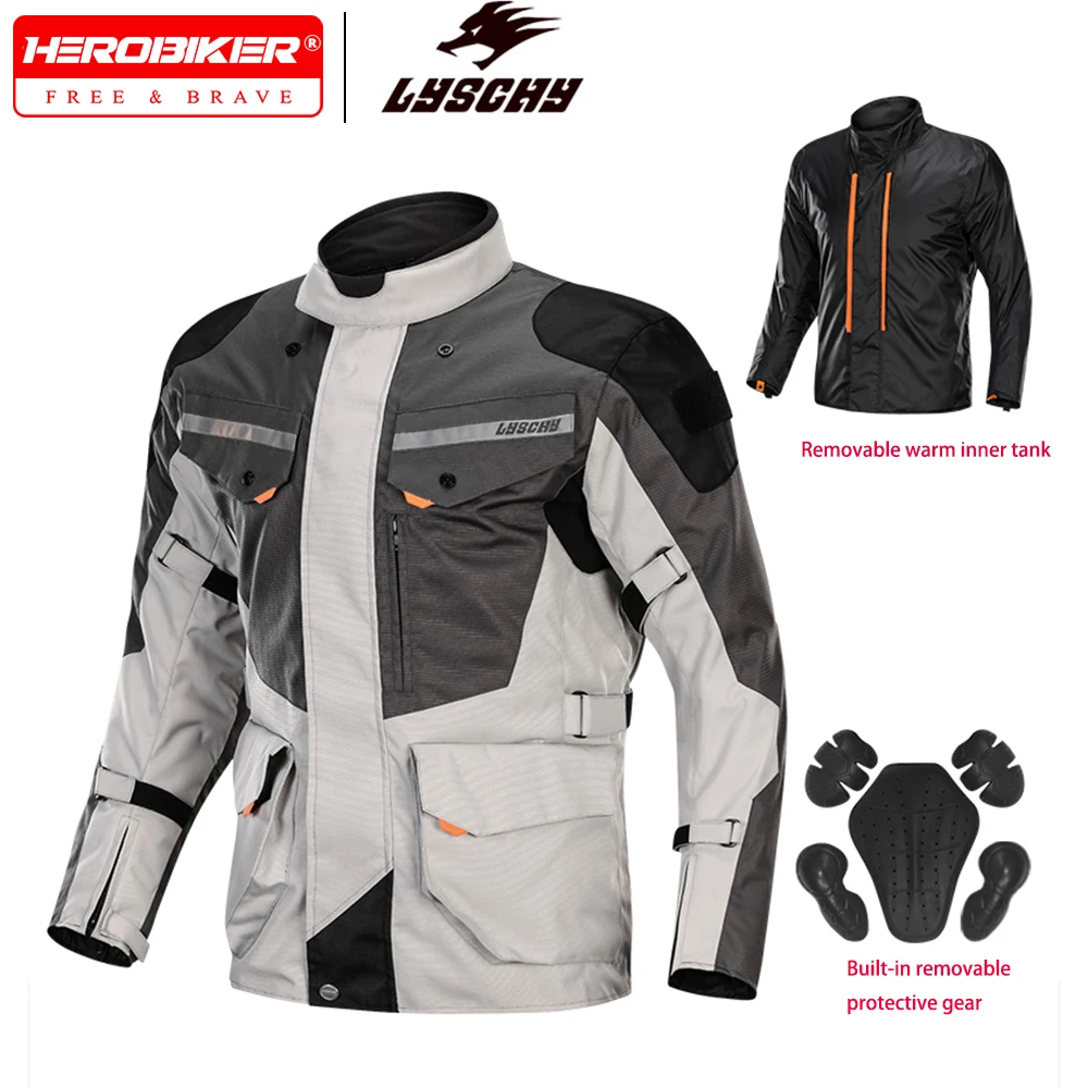 

LYSCHY Одежда для гонок на мотоциклах по бездорожью, водонепроницаемая куртка для раллийного велоспорта, противоударные зимние мотоциклетные костюмы для мужчин и женщин