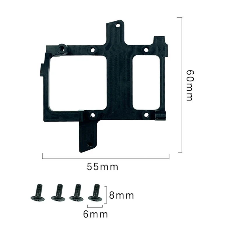 Soporte de montaje para Servo de caja de cambios de Metal, LD-P06 para LDRC, LD-P06, LD, P06, Unimog 1/12, piezas de actualización de coche de camión RC