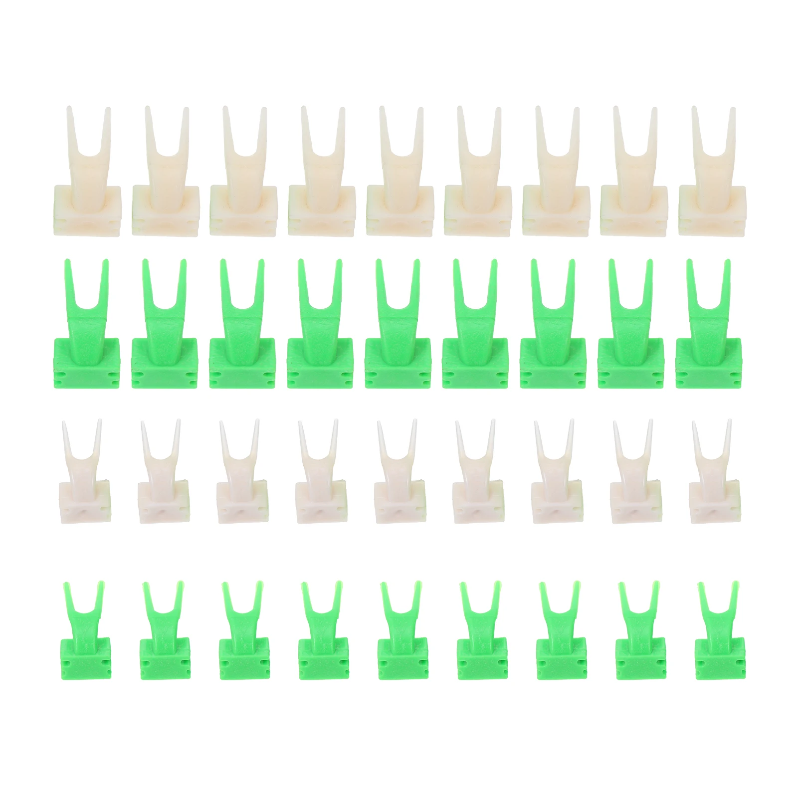 

100 pcs Fruit Fork Bird Feeder Plastic Container Lightweight Cage Supplies Parrot Food Tool Vegetable Holder Pet Accessories