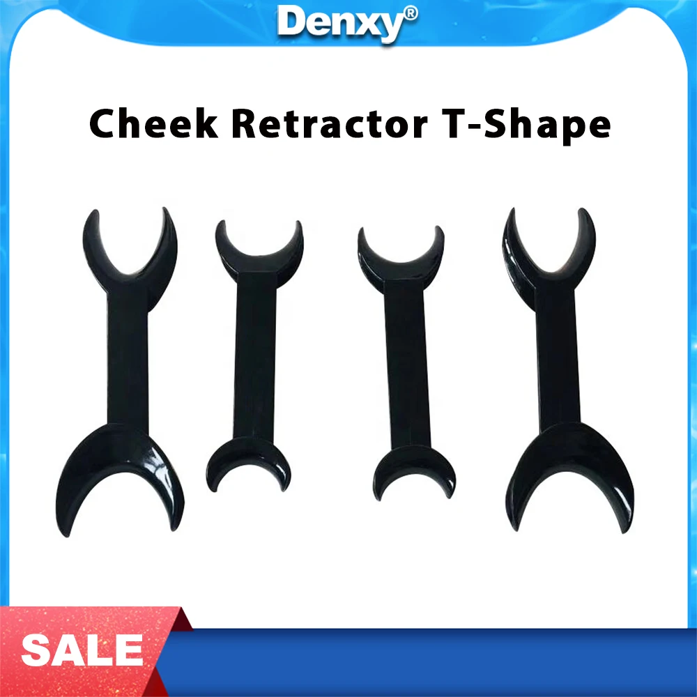

DENXY Dental Cheek Retractor T-Shape Intraoral Cheek Lip Retractor Opener Double Head Orthodontic Teeth Mouth Opener 10 Pcs