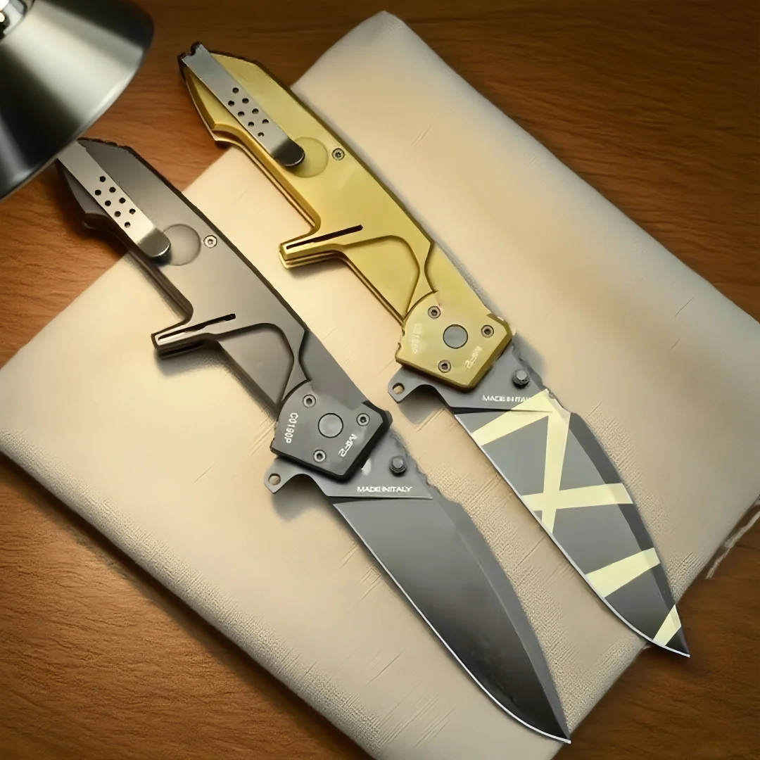 

MF2- Tactical Folding Knife N690 Steel Wilderness Survival Knife, Camping and Mountaineering Emergency tool knife