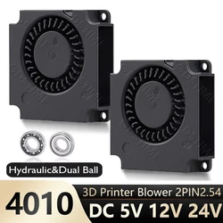 GDSTIME 40mm 3D Printer Parts 40x40x10mm 4010 Dual Ball 12V 2Pin USB Printer Cooling Accessories DC Turbo Blower Fan Radial Fans