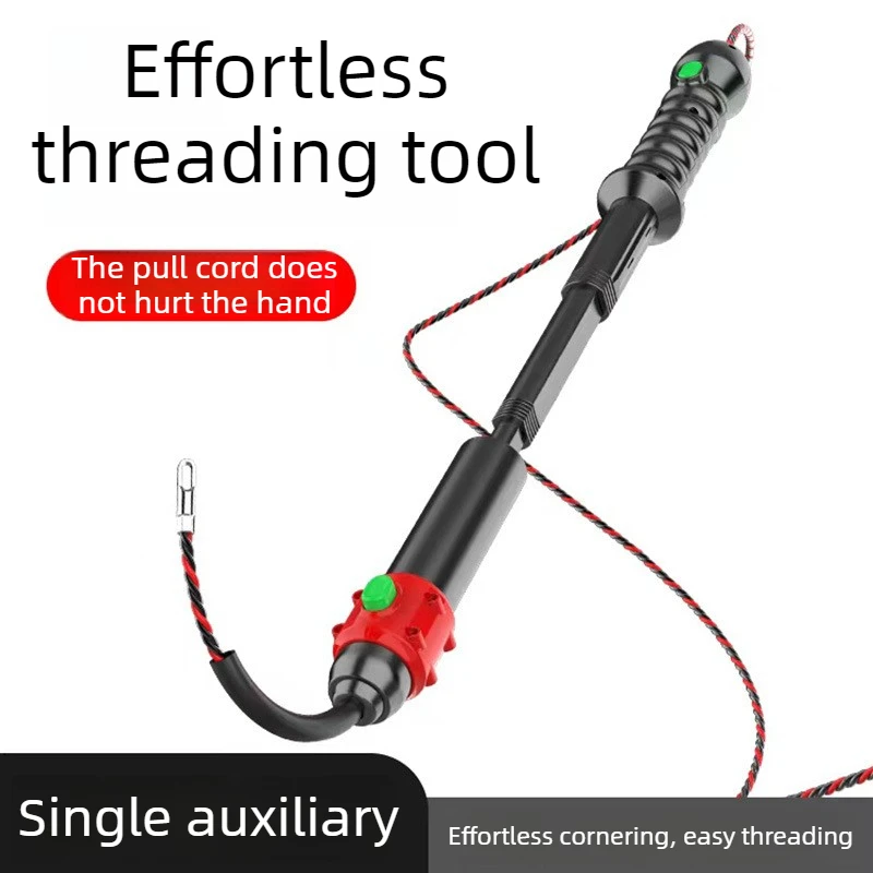 Electrician Threader Tool Pull Wire Auxiliary Threader Concealed Tube Tools Electrical Wire Threading Wall Wiring Professional