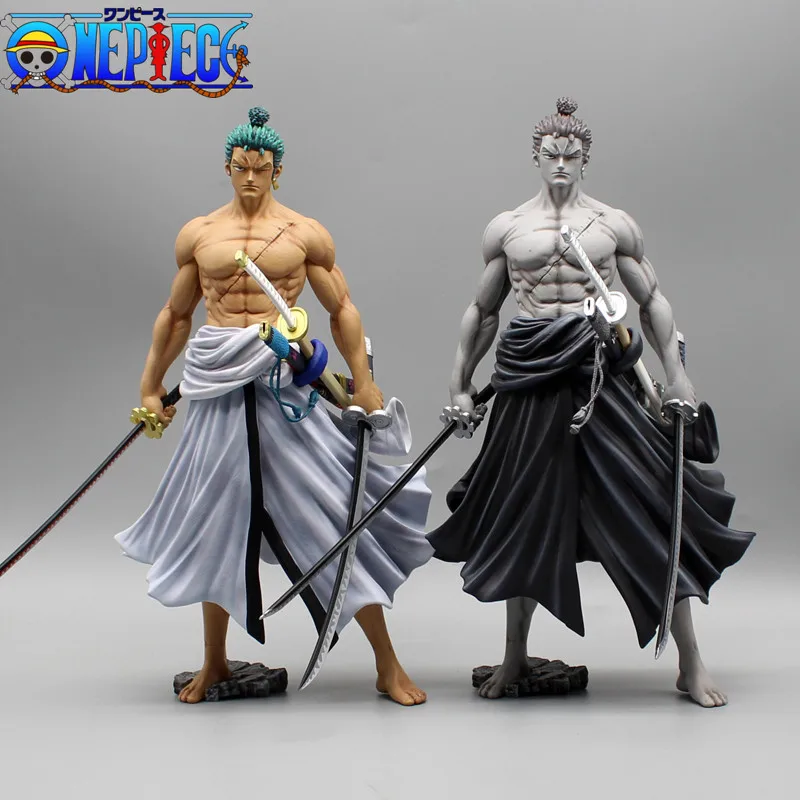 One Piece Gk Ghost Back Sauron Standing Double Sword Flow Different Colors Collector'S Edition Trendy Limited Figure Model Gift