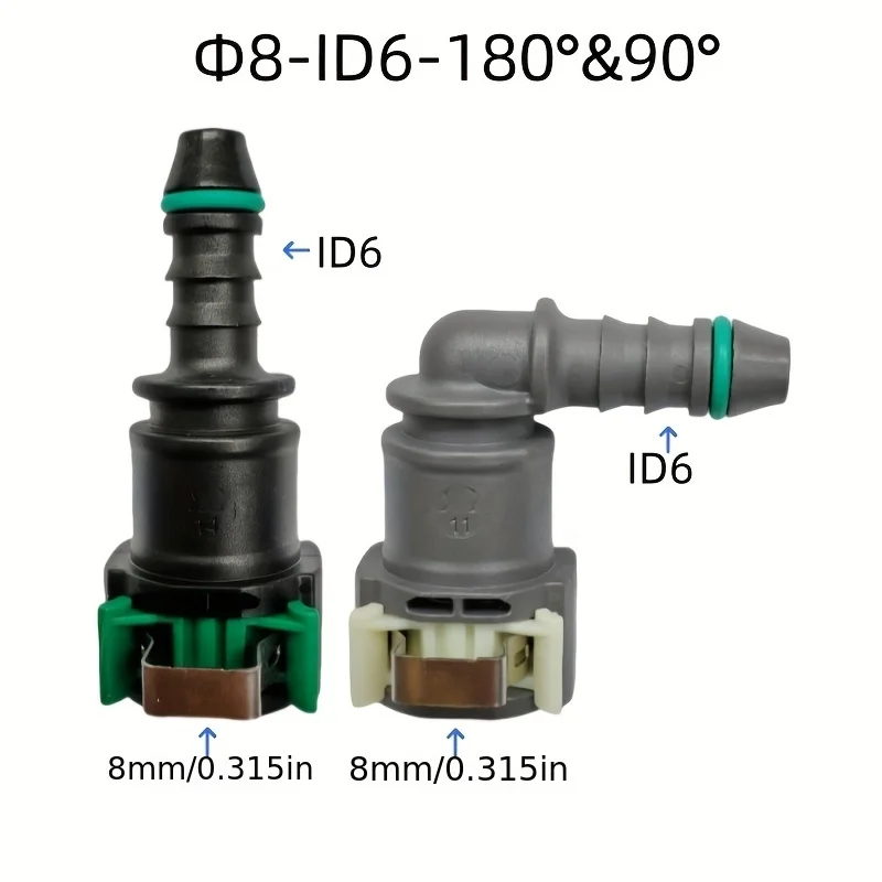 

D8mm-ID6 Fuel line connectors quick connector female joint connector fuel filter for Peugeot and Citroen two pcs a lot