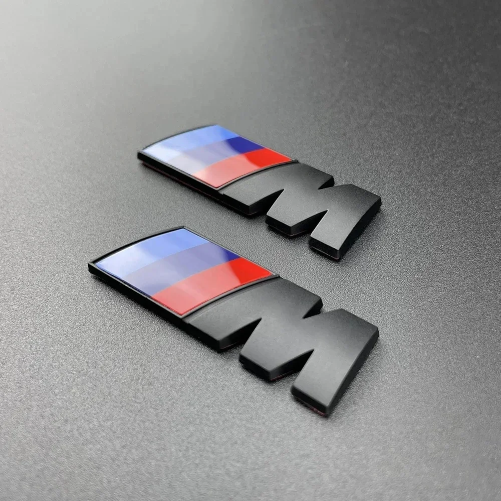 BMW  ABS M Logo Car Body Side Badge Body Rear Trunk Decor Sticker Car Modification Accessorie For All BMW Power X1 X3 X5 X7 E71