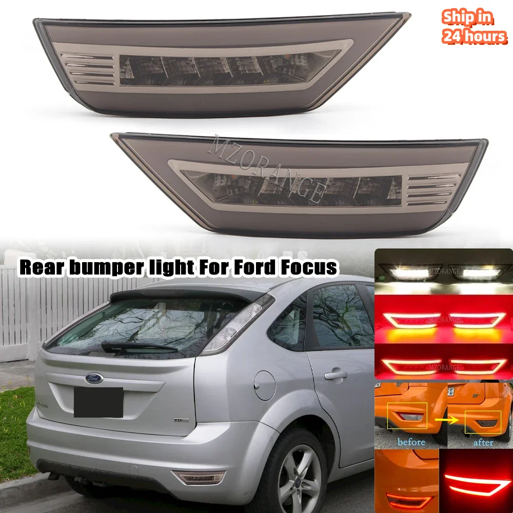 LED Rear Bumper Light For Ford Focus Hatchback 2009-2013 For Ford Focus 2 MK2 Escape Kuga Turn Signal Fog Lamp Car Accessories