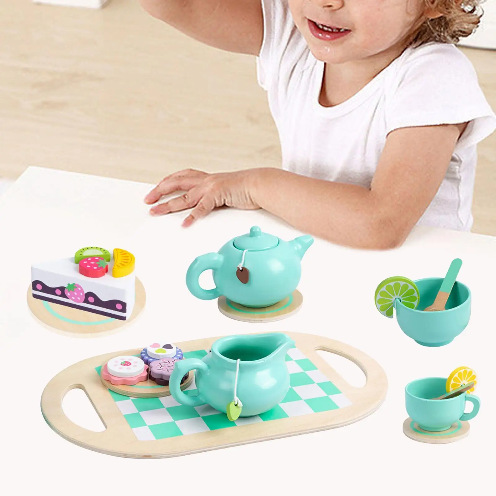 Tea Party-Jouet Sensoriel pour Enfant de 3, 4 et 5 Ans, Style Britannique