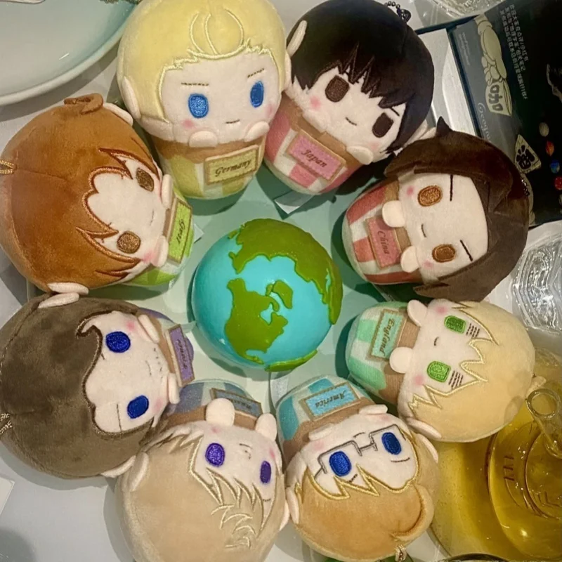 Hetalia Axis Powers Mini Plush Doll Pendant Ivan Braginsky FrancisBonnefoy Cosplay Stuffed Toy with Box for Anime Fans