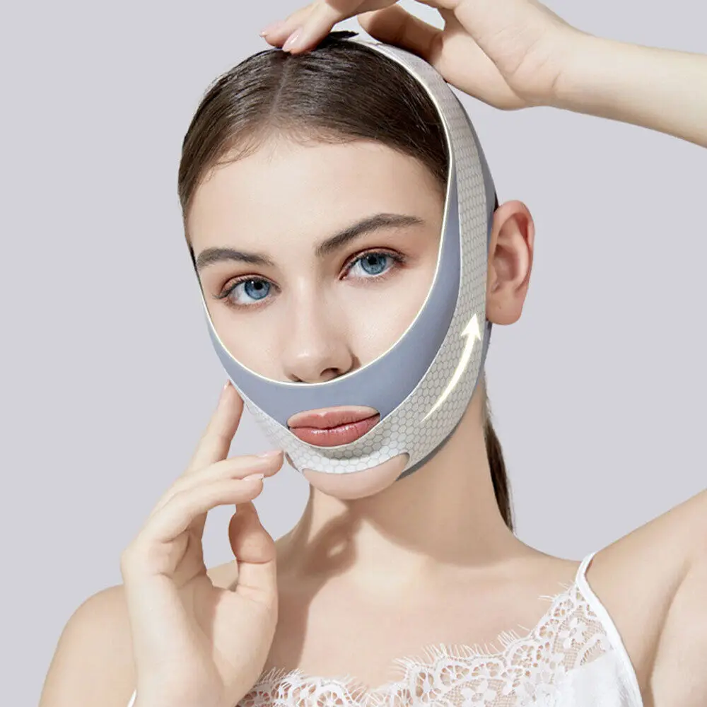 Face V-line Slimming Mask Belt Strap Double Chin Lifting Cheek Firming Band Lift