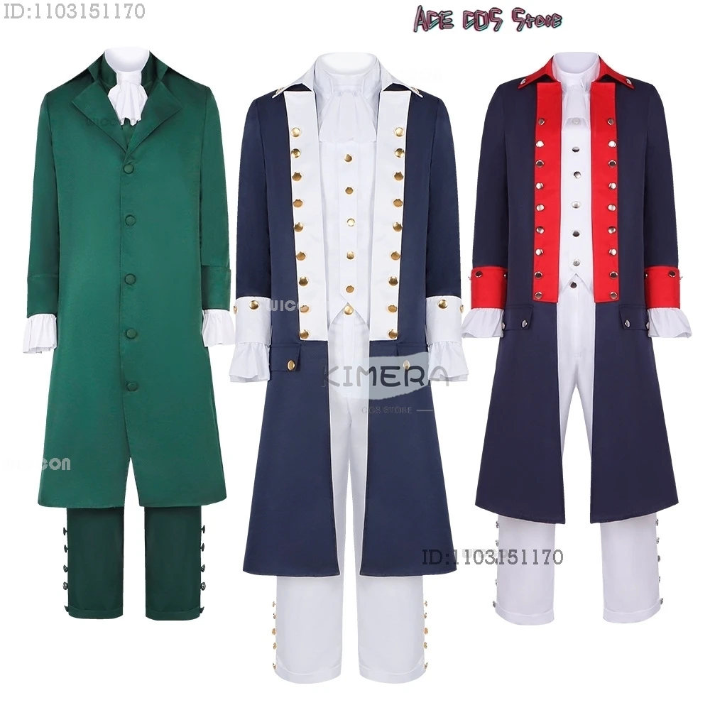 Hamilton COSPLAY Musical Stage Cosplay Costume Alexander Gentlemen Ball Gown Medieval Adult Uniforms Retro Outfit