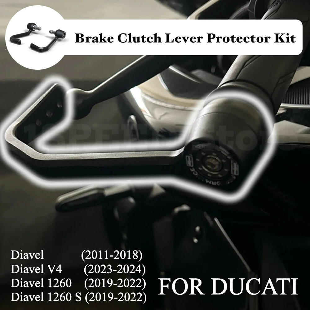 motorcycle accessories For Ducati Diavel 1200 1260 1260S V4 2011-2024 Motorcycle Brake and Clutch Lever Protector Kit