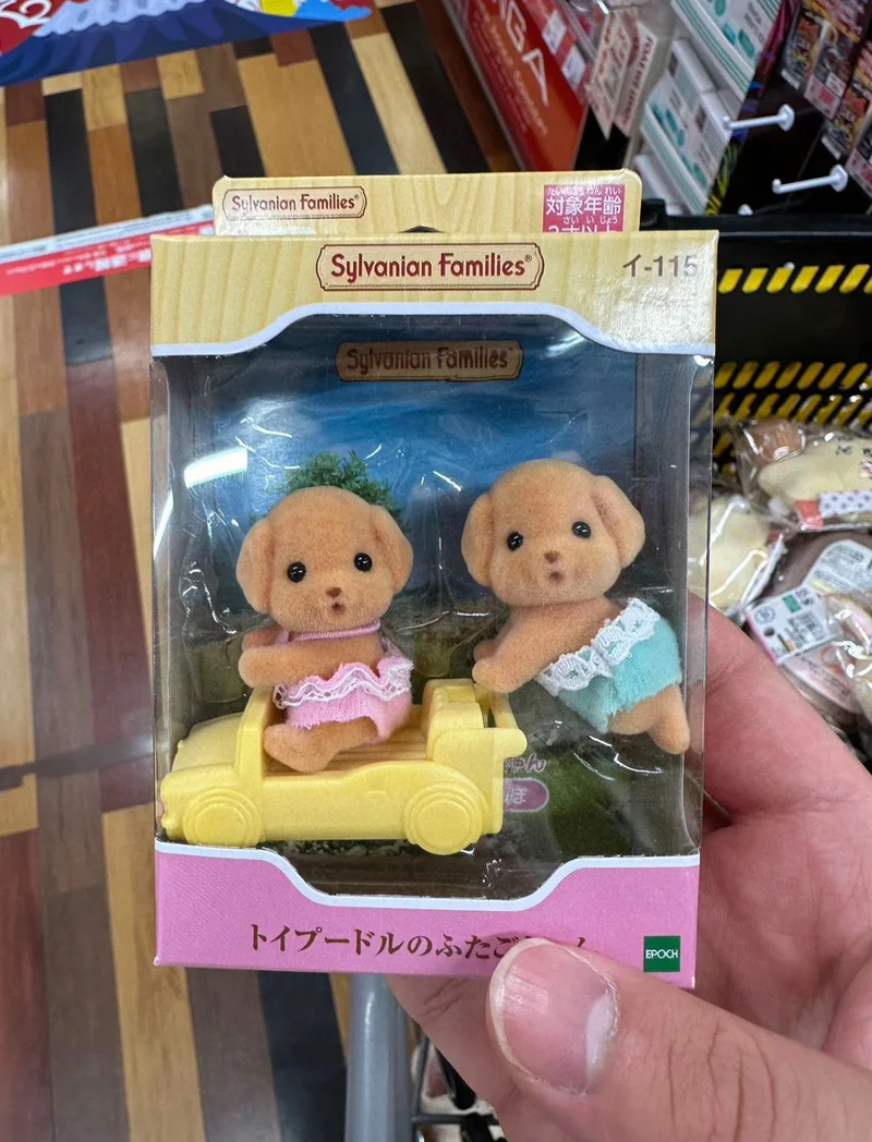 ฟิกเกอร์อนิเมะครอบครัว Sylvanian ทารกจิ้งจอกเปอร์เซียแมวกวาง kinkajou ตกแต่งโต๊ะตุ๊กตาขยับแขนขาได้ของเล่นคริสต์มาสของขวัญ