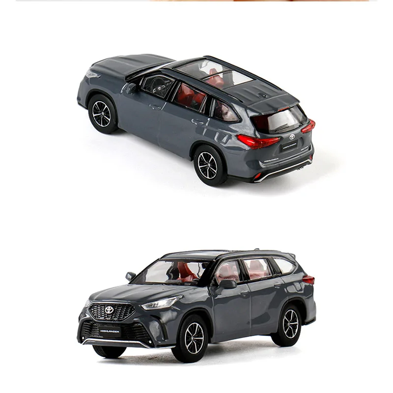 Diecast 1:64 Scale Highlander XSE Simulation Alloy Car Model Static Display Collectible Toy Gift Souvenir Decoration Ornament