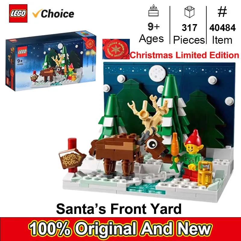

LEGO 40484 Передний двор Санта, празднуйте зимний сезон с помощью этого строительного набора LEGO Санта-Клауса 317 шт.