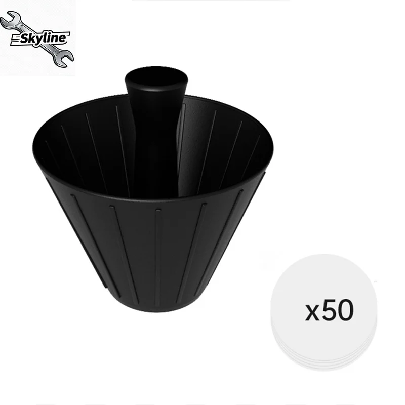 

Фильтр для кофе с конусом оригами, многоразовый фильтр для капельницы для ручного приготовления кофе с фильтрующей бумагой 155 мм