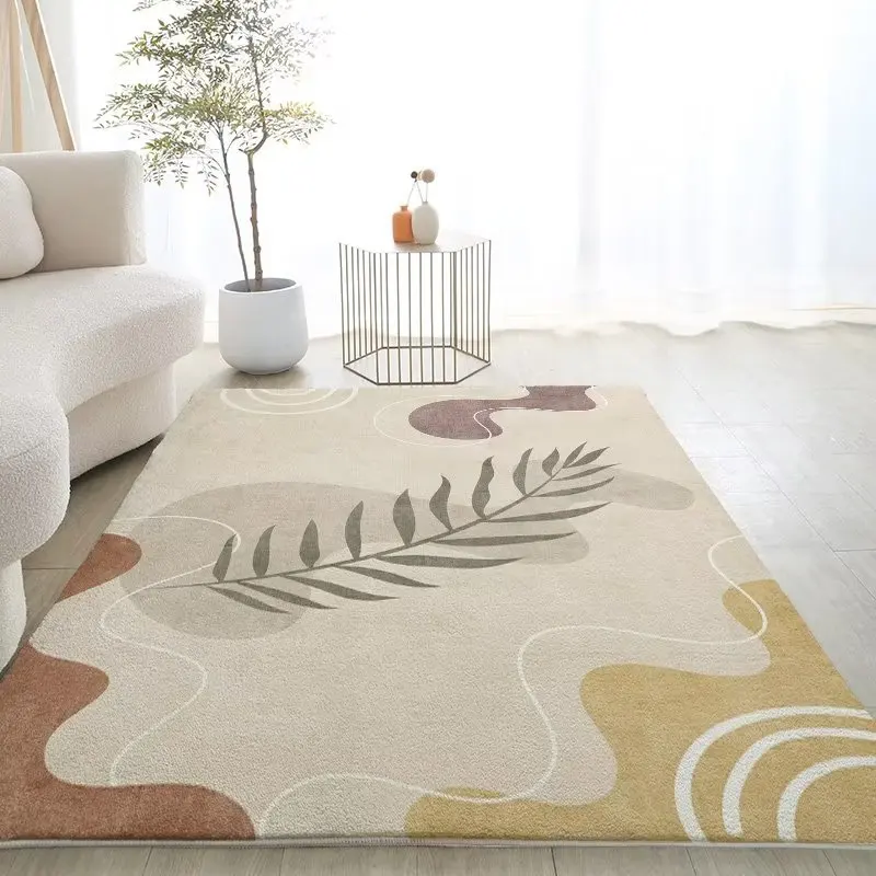 

Modern Simple Living Room Decoration Carpet Casual Bedroom Bedside Fluffy Soft Carpets Light Luxury Study Cloakroom Non-slip Rug