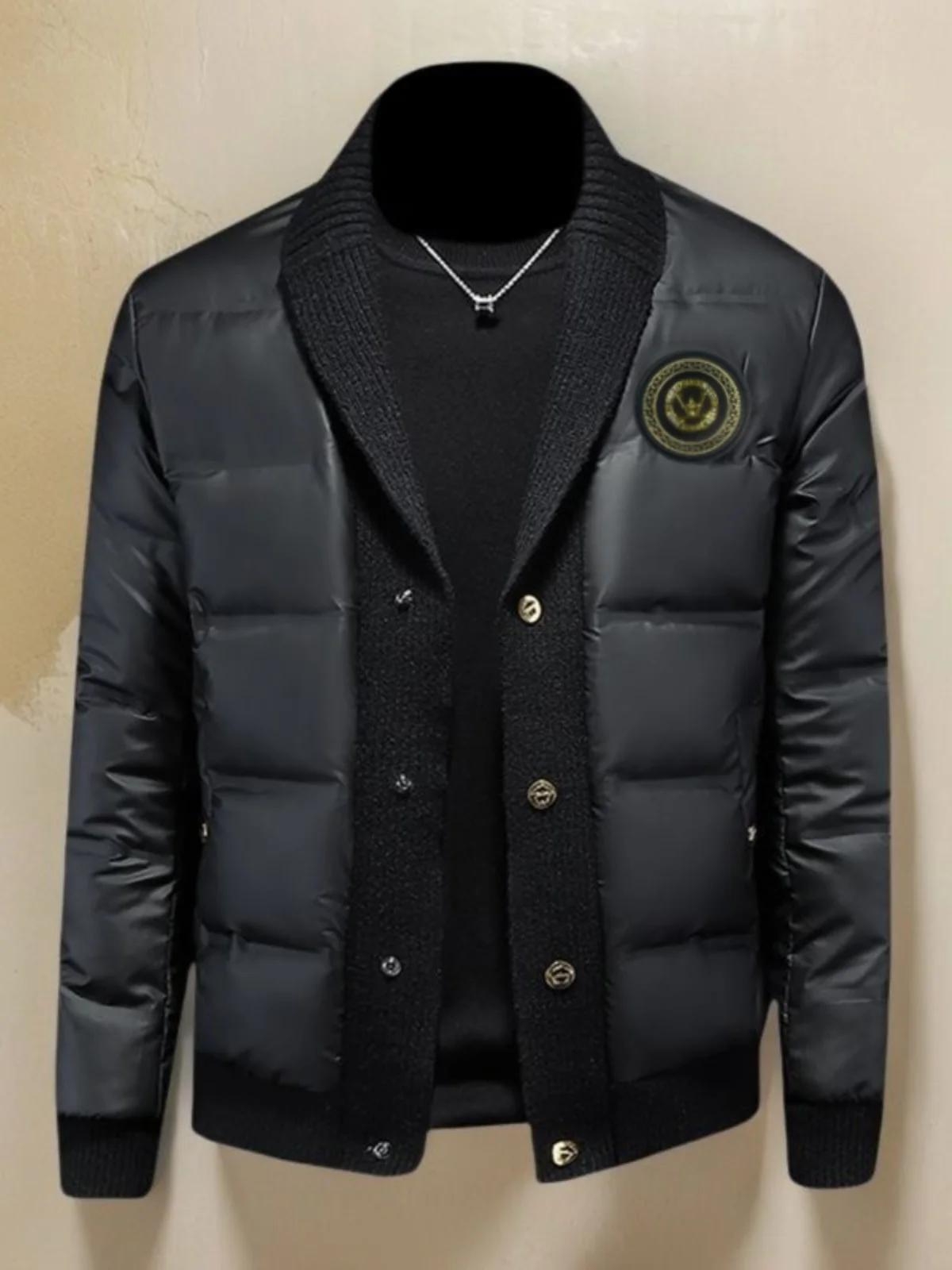 Winter New Style Casual Cotton Jacket Men's Slim Fit Fashion Brand Versatile Cotton Coat Upper Body Men's Business Casual Shirt
