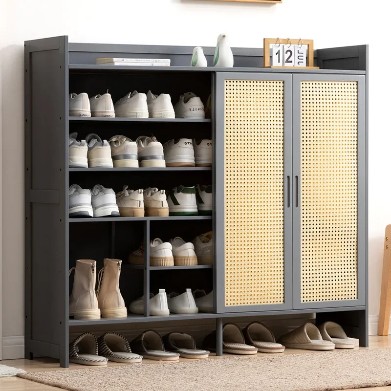 Minimalist Rattan Shoe Rack Cabinets Home Furniture Shoes Organizers Shoe Organizer And Storage Sapateira