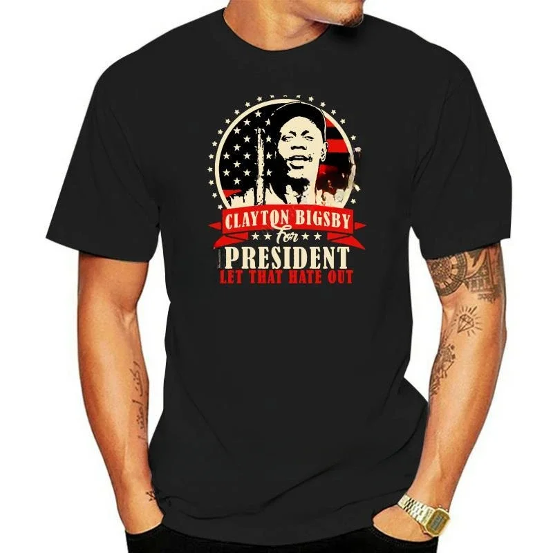 Unisex Ultra Cotton Tee unisex Oversized tee-shirt Men Round neck tshirts Dave Chappelle Clayton Bigsby For President Shirt tops