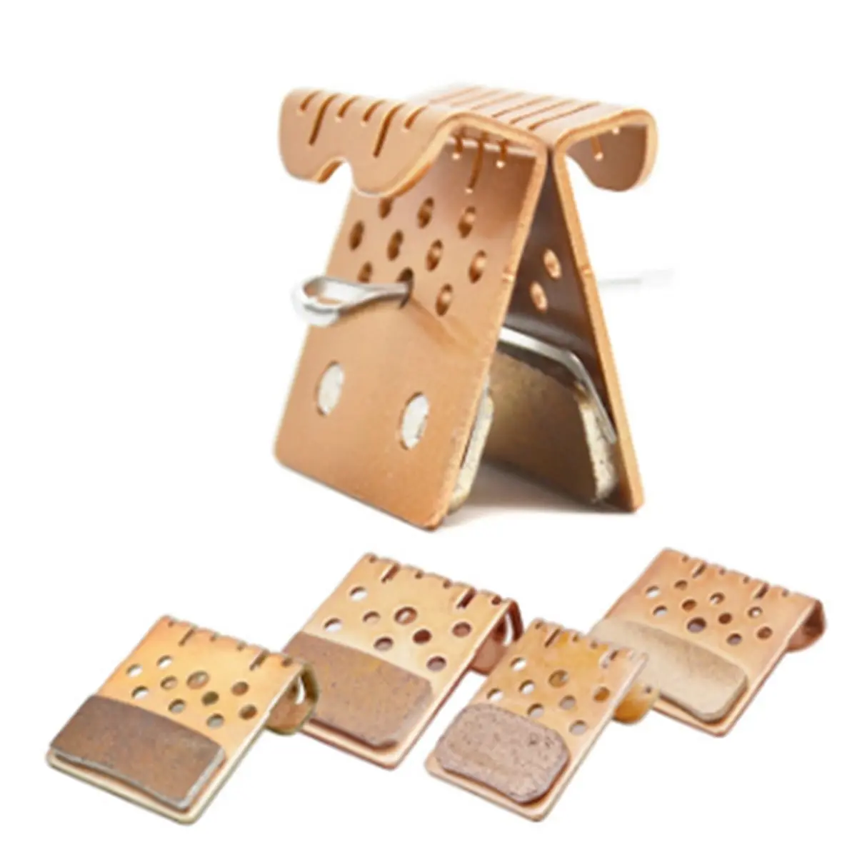 【50% OFF】Bike Sintered Brake Pads Parts Heat-Dissipating Metal Disc Brake Pads Mountain Bikes Cycling Accessories BP006F