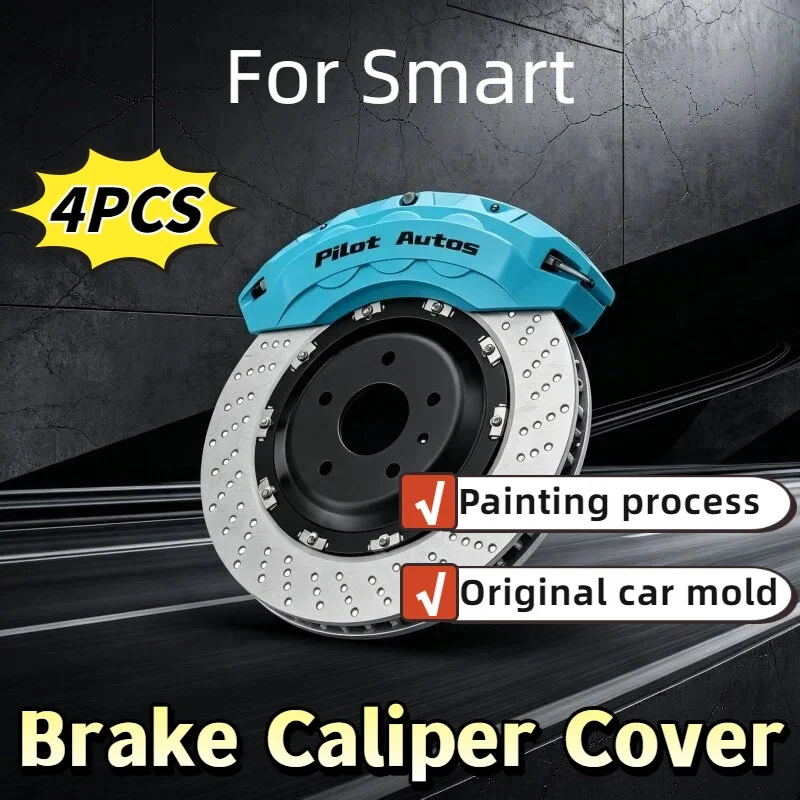 Brake Caliper Cover Aluminum Alloy Front Rear Wheel Exterior Modification Kit for Smart #1 #3 Fortwo Forfour Forjeremy